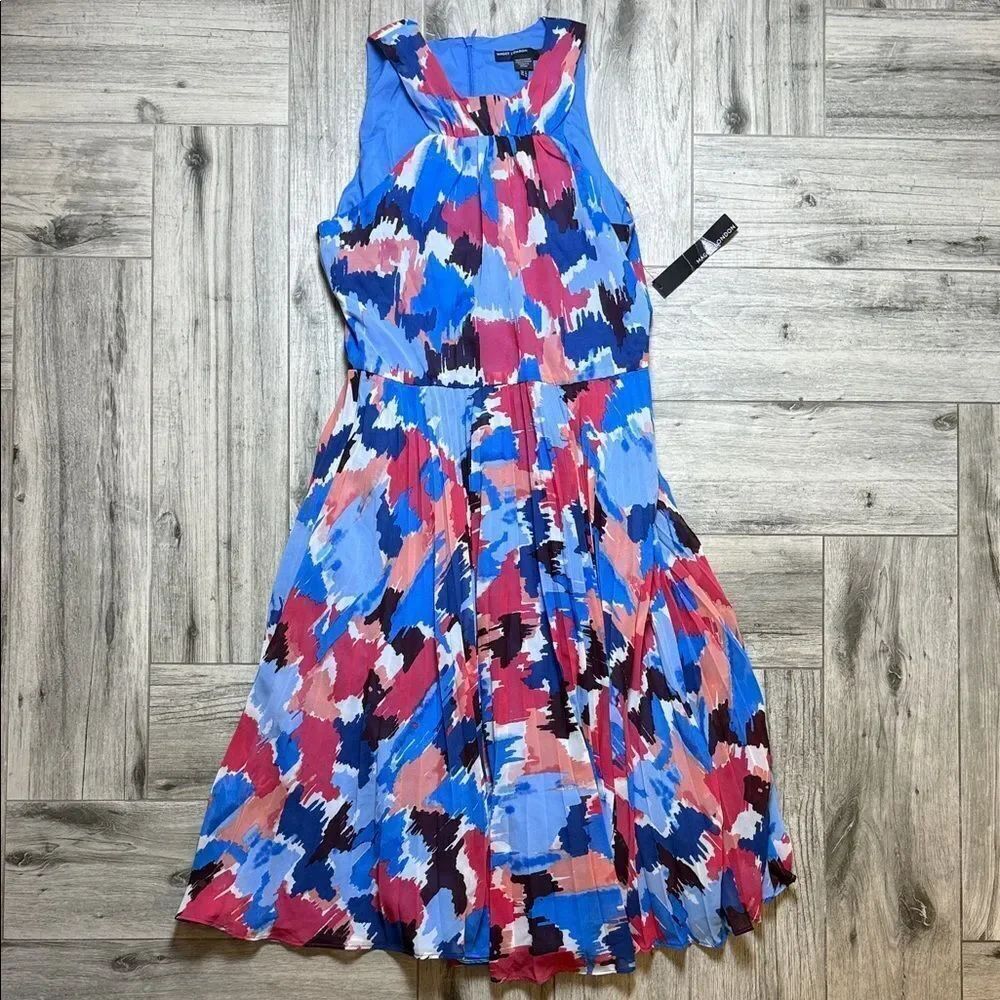 Maggy London Multicolor Abstract Dress